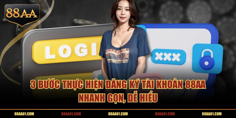 3 bước thực hiện đăng ký tài khoản 88AA nhanh gọn, dễ hiểu