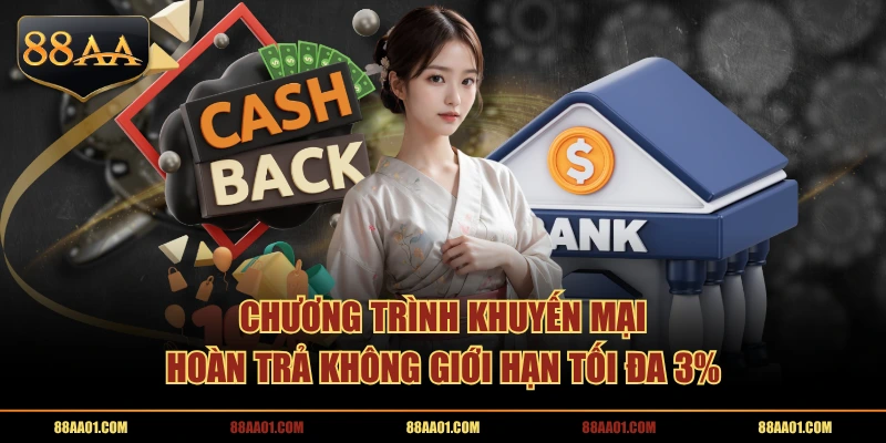 Chương trình khuyến mại hoàn trả không giới hạn tối đa 3%