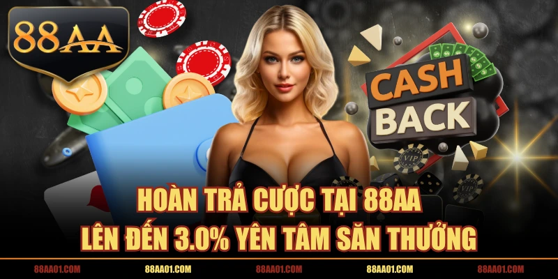 Hoàn Trả Cược Tại 88AA Lên Đến 3.0% Yên Tâm Săn Thưởng