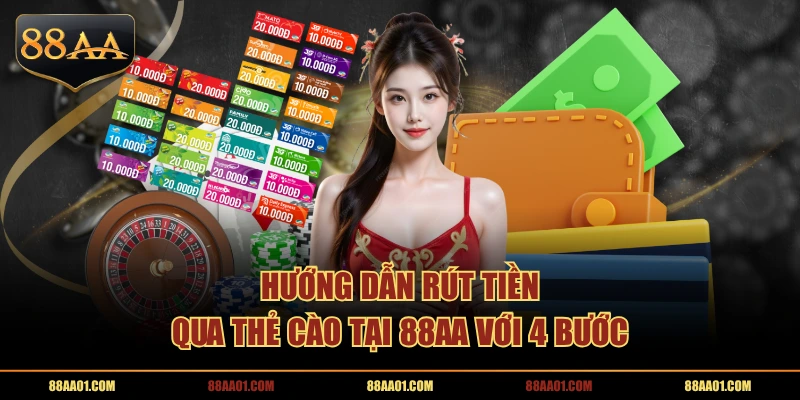 Hướng dẫn rút tiền qua thẻ cào tại 88AA với 4 bước