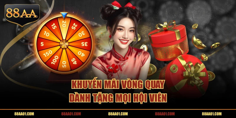 Khuyến mãi vòng quay dành tặng mọi hội viên